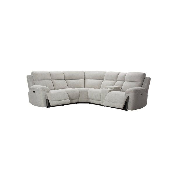 SOFA SECCIONAL RECLIBALE ELECTRICO EN TELA BEIGE