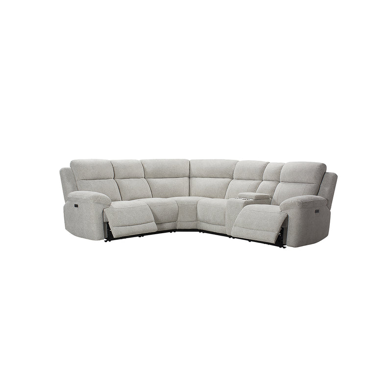 SOFA SECCIONAL RECLIBALE ELECTRICO EN TELA BEIGE