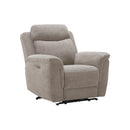 BUTACA RECLINABLE  ELECTRICA EN TELA MARRON