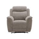 BUTACA RECLINABLE  ELECTRICA EN TELA MARRON