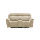 SOFA RECLINABLE ELECTRICO DE DOS ASIENTOS EN TELA BEIGE