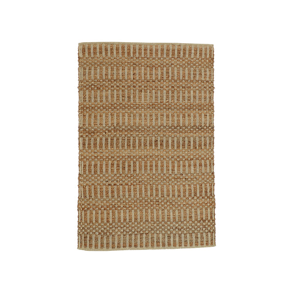 COTTON AND JUTE SHUTTLE WEAVE DURRIE WITH HAMMING