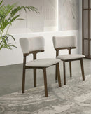 SILLA DE COMEDOR EN TELA BEIGE