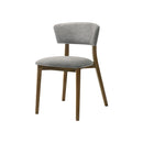 SILLA DE COMEDOR EN TELA GRIS