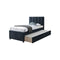 CAMA TWIN MIRRU EN TELA AZUL