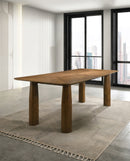 MESA DE COMEDOR ACABADO DE MADERA