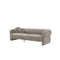 SOFA ESTACIONARIO DE TRES ASIENTOS EN TELA BEIGE