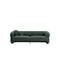 SOFA ESTACIONARIO DE CUATRO ASIENTOS EN TELA VERDE