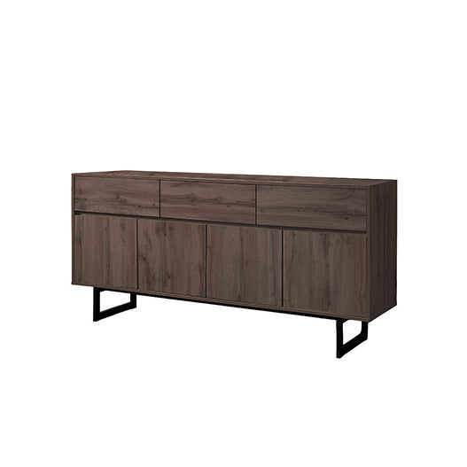 CREDENZA EN ACABADO MADERA Y PATAS NEGRAS