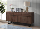 CREDENZA EN ACABADO MADERA Y PATAS NEGRAS