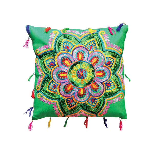 COTTON EMBROIDERED CUSHION COVER