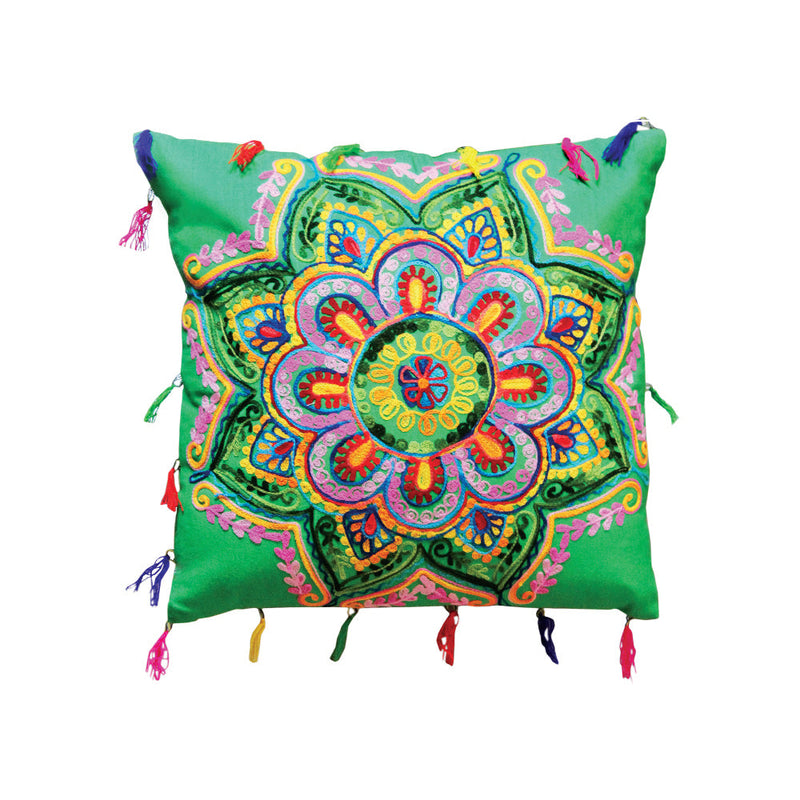 COTTON EMBROIDERED CUSHION COVER