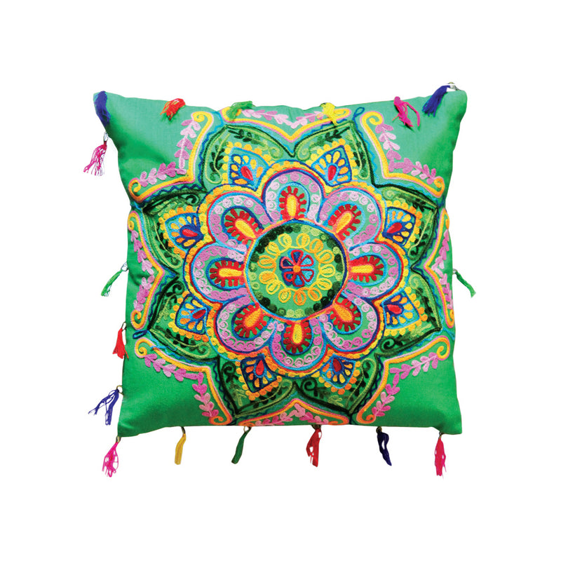 COTTON EMBROIDERED CUSHION COVER