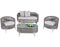 SET DE EXTERIOR OSTRA 4PCS