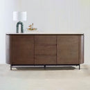 CREDENZA TOPE DE CERAMICA Y BASE ACABADO EN MADERA