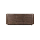 CREDENZA TOPE DE CERAMICA Y BASE ACABADO EN MADERA