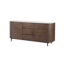 CREDENZA TOPE DE CERAMICA Y BASE ACABADO EN MADERA