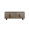 CREDENZA ACABADO DE MADERA NEGRA Y CERAMICA