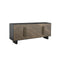 CREDENZA ACABADO DE MADERA NEGRA Y CERAMICA