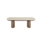 MESA DE CENTRO TOPE ESTILO MARMOL Y BASE MDF
