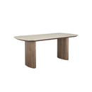 MESA DE COMEDOR CON TOPE ESTILO MARMOL Y BASE MDF