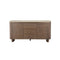 CREDENZA TOPE MARMOL Y BASE ACABADO DE MADERA