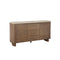 CREDENZA TOPE MARMOL Y BASE ACABADO DE MADERA
