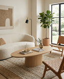 MESA DE CENTRO ACABADO DE MADERA NATURAL