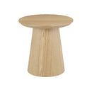 MESA LATERAL ACABADO DE MADERA NATURAL