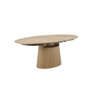 MESA DE COMEDOR EXTENDIBLE ACABADO MADERA NATURAL