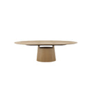 MESA DE COMEDOR EXTENDIBLE ACABADO MADERA NATURAL
