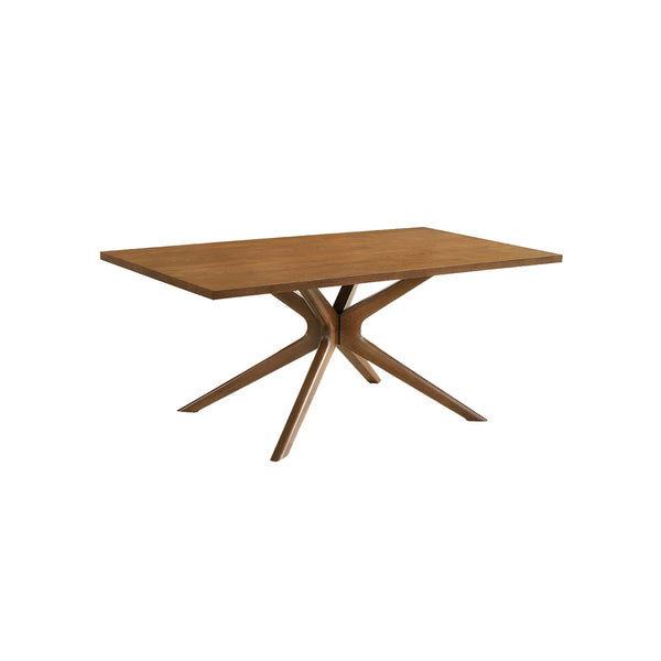 MESA DE COMEDOR ACABADO DE MADERA MARRON