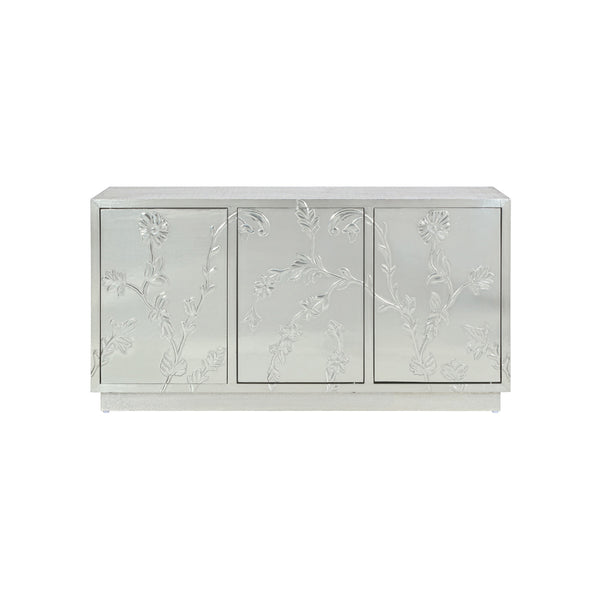 BUFETERA VISTARA PLATEADA DE 3 GAVETAS