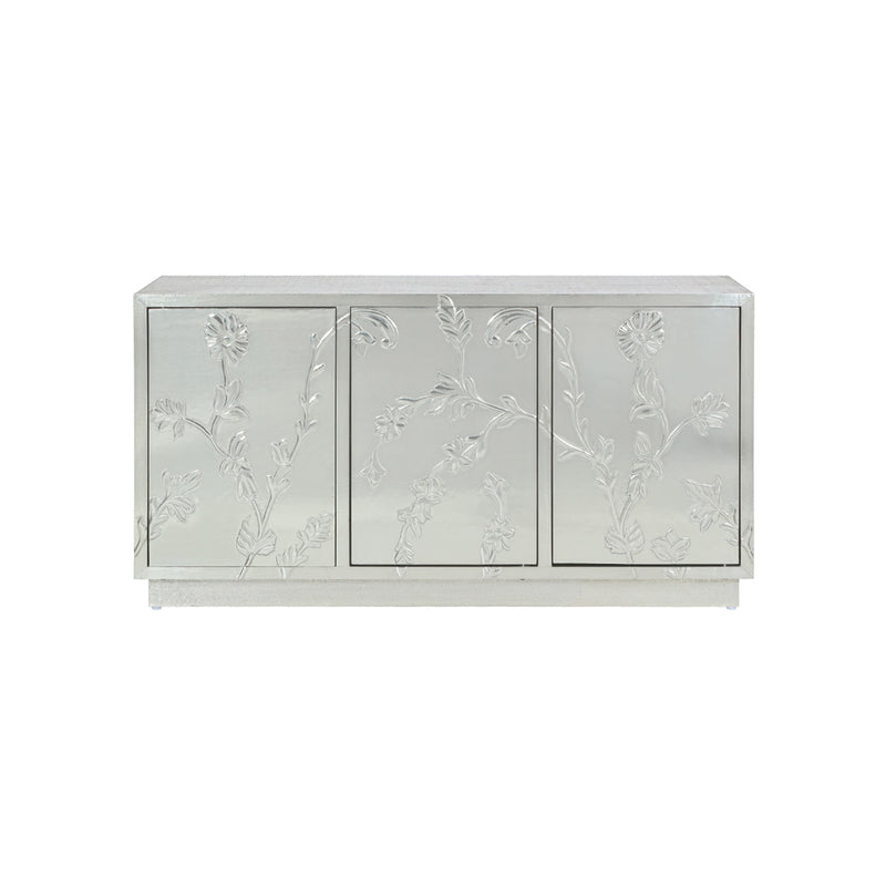 BUFETERA VISTARA PLATEADA DE 3 GAVETAS