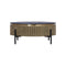 ***MESA DE CENTRO PROCTOR CON TOPE ESTILO Y BASE DORADA