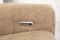 SOFA SECCIONAL RECLBINABLE ELECTRICO EN TELA MARRON KAKI