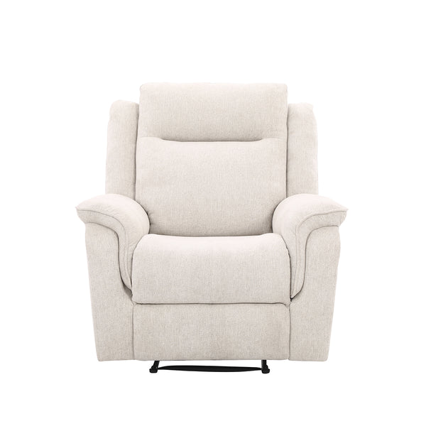 BUTACA RECLINABLE MANUAL EN TELA BEIGE