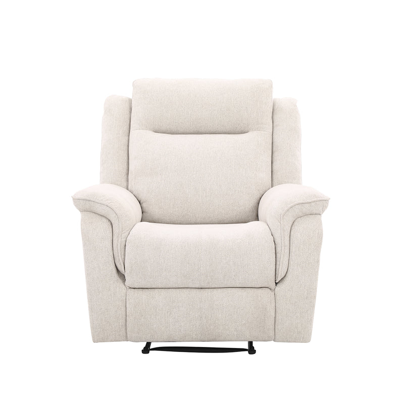 BUTACA RECLINABLE MANUAL EN TELA BEIGE