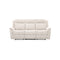 SOFA RECLINABLE DE TRES ASIENTOS MANUAL EN TELA BEIGE