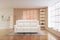 SOFA RECLINABLE DE TRES ASIENTOS MANUAL EN TELA BEIGE