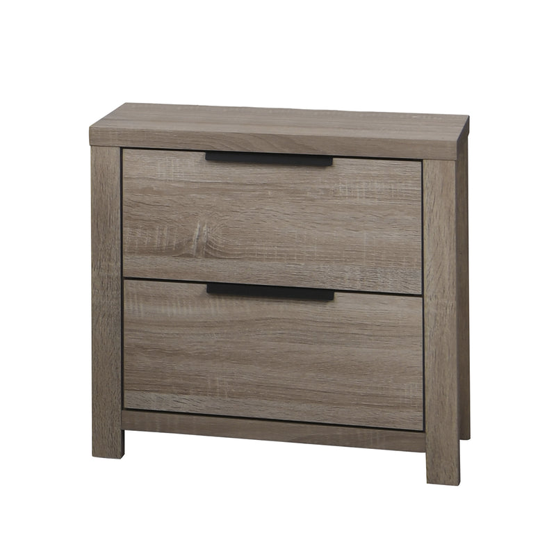 CAMA QUEEN "RZ1035" + 1 MESITA DE NOCHE - 2PCS