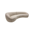 SOFA SECCIONAL ESTACIONARIO EN TELA TEXTURIZADA BEIGE