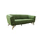 SOFA ESTACIONARIO DE DOS ASIENTOS EN TELA VERDE