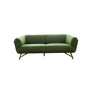 SOFA ESTACIONARIO DE DOS ASIENTOS EN TELA VERDE
