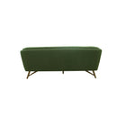 SOFA ESTACIONARIO DE DOS ASIENTOS EN TELA VERDE