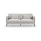 SOFA ESTACIONARIO DE TRES ASIENTOS EN TELA OFF WHITE