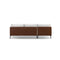 SOFA ESTACIONARIO DE TRES ASIENTOS EN TELA OFF WHITE