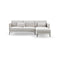 SOFA SECCIONAL ESTACIONARIO DERECHO EN TELA OFF WHITE