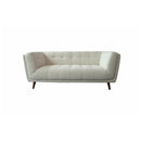 SOFA ESTACIONARIO DE 2 ASIENTOS EN TELA OFF WHITE