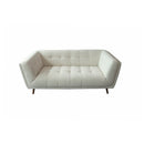 SOFA ESTACIONARIO DE 2 ASIENTOS EN TELA OFF WHITE